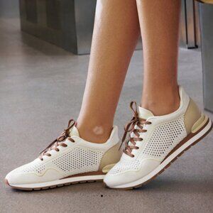 🤍🤎 NIB White/Beige Vivaia Allday Sneakers (37) 🤎🤍